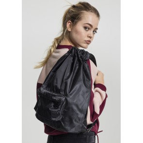Urban Classics Pocket Gym Bag zwart