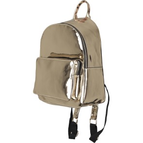 Urban Classics Midi Metallic Backpack gold