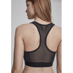 Urban Classics Ladies Tech Mesh Zipped Bra achter