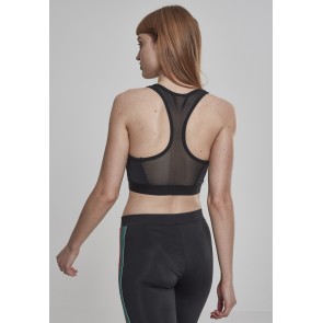 Urban Classics Tech Mesh Zipped Bra algemeen achter