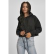 Urban Classics Dames Kort Oversized Vest met Capuchon TB3018
