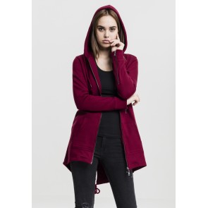Urban Classics Dames Sweat Parka Burgundy