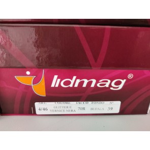 Lidmag Latin Dames Dansschoenen 4/46 Glitter en Lakleer
