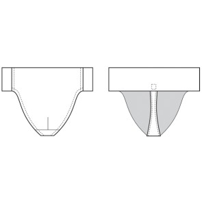 Capezio N26 versterkte heren dancebelt stringmodel