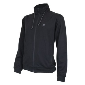 Donnay Dames Vest met kraag Fay zwart voorkant
