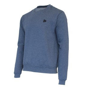 Donnay Heren Fleece Crew Sweater Dean donkerblauw