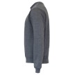 Donnay Heren Fleece Crew Sweater Dean grijs zijkant