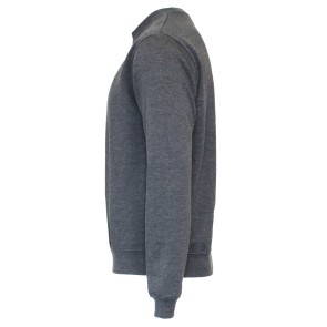 Donnay Heren Fleece Crew Sweater Dean grijs zijkant