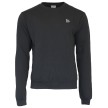 Donnay Heren Fleece Crew Sweater Dean zwart voorkant