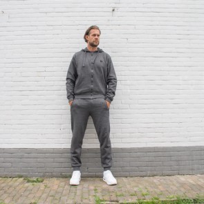 Donnay Heren Vest met capuchon Bruce gemêleerd donker grijs image