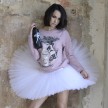 LikeG Zwarte Waterfles met Afbeelding Ballerina 800ML