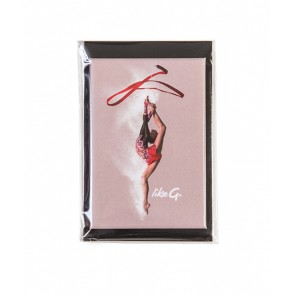 cadeau artikel voor op de koelkast magneet Ritmische Gymnaste 9x6cm
