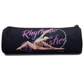 LikeG Zwarte Etui met Afbeelding Ritmische Gymnastiek