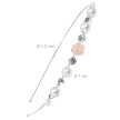 Alista Metalen Hoofdband met Parels Roos en Strass Steentjes