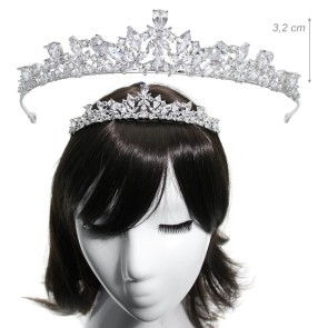 Alista Dancer Basics  Alista Tiara met Witte Zirkonia Diamantjes