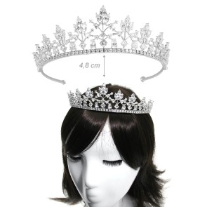 Alista Dancer Basics  Alista Metalen Tiara met Witte Zirkonia Diamantjes