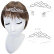 Alista Metalen Tiara met Witte Strass voor Ballet