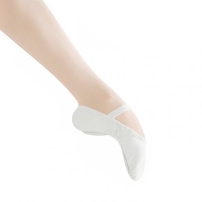 Bloch S0213L canvas balletschoenen voor dames wit zijkant 