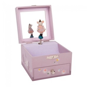 moulin roty 711351 sieradendoos roze met magische muis