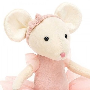 Jellycat Knuffelmuis Pirouette Mouse Candy