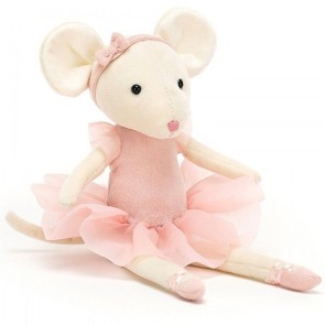 Jellycat Knuffelmuis Pirouette Mouse Candy