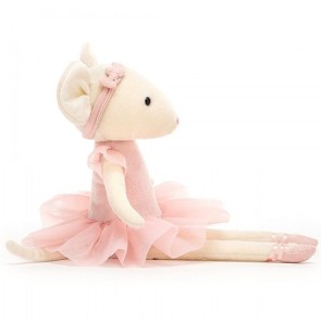 Jellycat Knuffelmuis Pirouette Mouse Candy