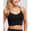 Temps Danse Agir Viscose Fine Straps Bra zwart voorkant