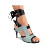 Portdance PD604 salsaschoenen lichtblauw 7cm voorkant
