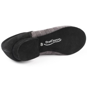 Portdance PD032 Zwart-Grijs trainingsschoenen met suede zool