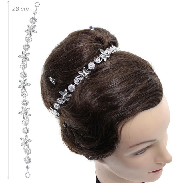 Alista Decoratieve Haarversiering met Strass Bloemen