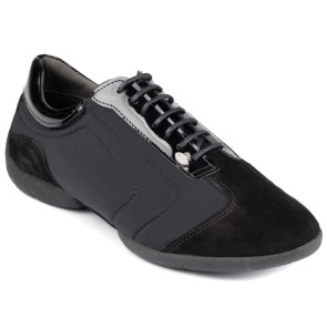 Portdance PD035 Zwarte Danssneakers Heren Sneaker Zool