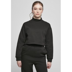 Urban Classics TB4560 Dames Korte Trui met Hoge Kraag