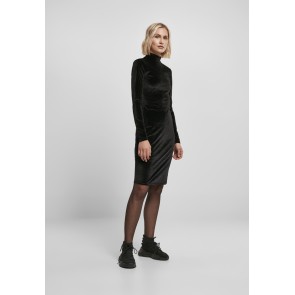 Urban Classics TB4550 Dames Velvet Turtle Neck Jurk