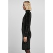Urban Classics Dames Velvet Turtle Neck Dress