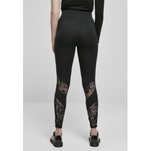 Urban Classics Dames Highwaist Lace Inset Leggings