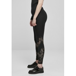 Urban Classics Dames Highwaist Lace Inset Leggings
