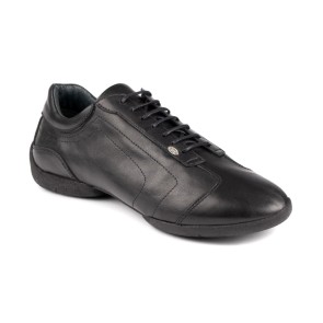 Portdance PD035 Zwarte Lederen Danssneakers Heren