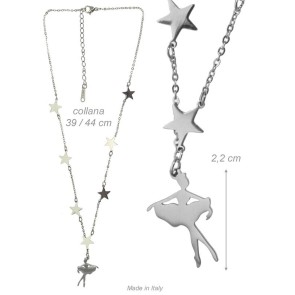 Alista Dancer Basics  Alista B32339 Ballerina Ketting met Sterren
