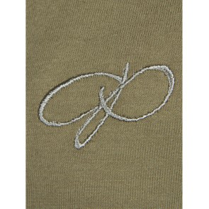 Papillon Sweatvest met capuchon khaki logo