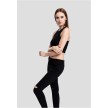 Urban Classics Dames Cropped Rib Top Zwart links