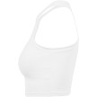 Urban Classics Dames Cropped Rib Top Wit linkerkant