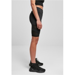 Urban Classics Dames Kortebroek met Hoge Taille Zwart