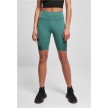 Urban Classics Dames Kortebroek met Hoge Taille Zeeblauw