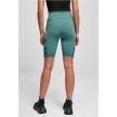 Urban Classics Dames Kortebroek met Hoge Taille Zeeblauw