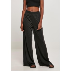 Urban Classics Dames Ballroom broek met wijde pijpen