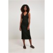 Urban Classics Dames Midi Mouwloze Salsa Ribjurk