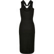 Urban Classics Dames Midi Mouwloze Ribjurk achterkant