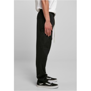 Urban Classics Cargo-joggingbroek met laag kruis zwart zijkant