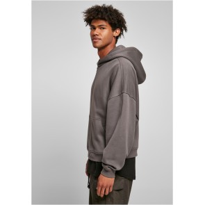 Urban Classics TB4921 Donker grijze Hoodie Urban Stijl zijkant