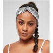 Urban Classics Bandana print Hoofdband 2st. Zwart & Wit